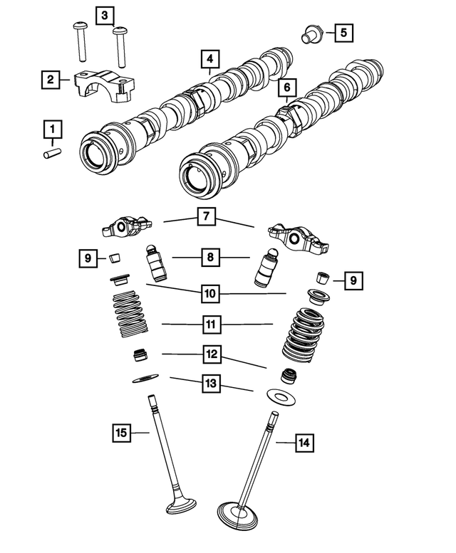 Intake Camshaft, Right Side - Mopar (05184380AH)