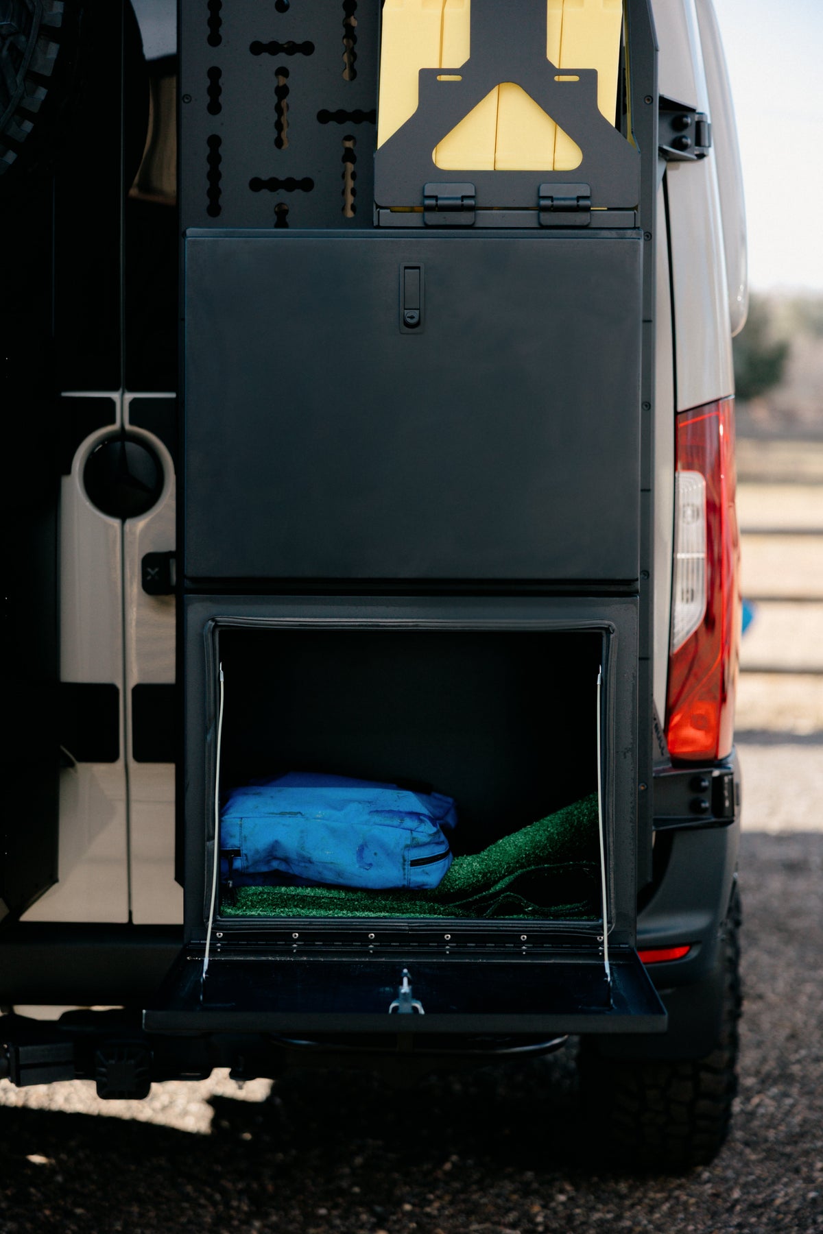 Exterior Box with Drop Down Door