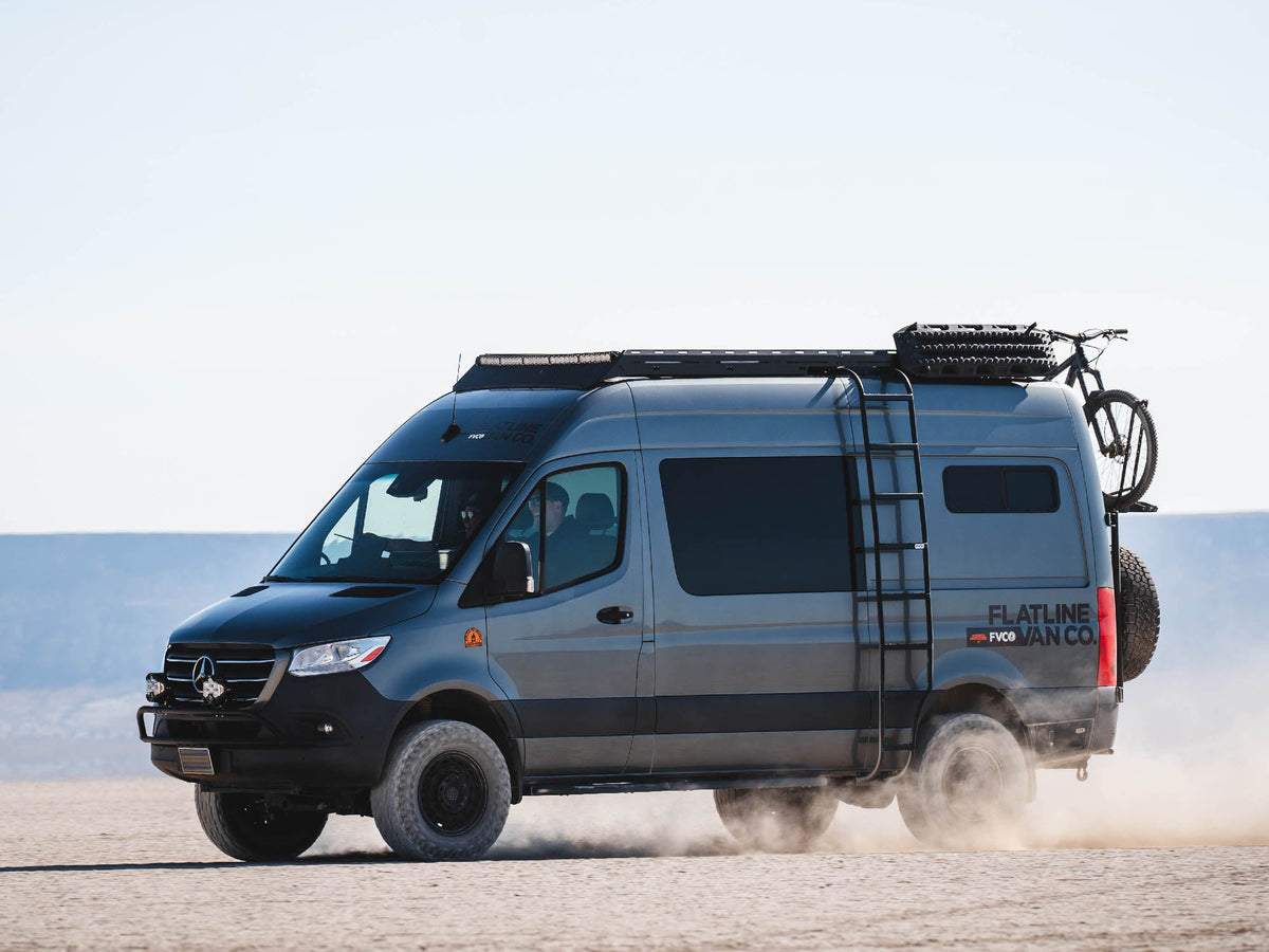 Sprinter Standard Rack with 50" light bar fairing and Baja Designs arc light bar
