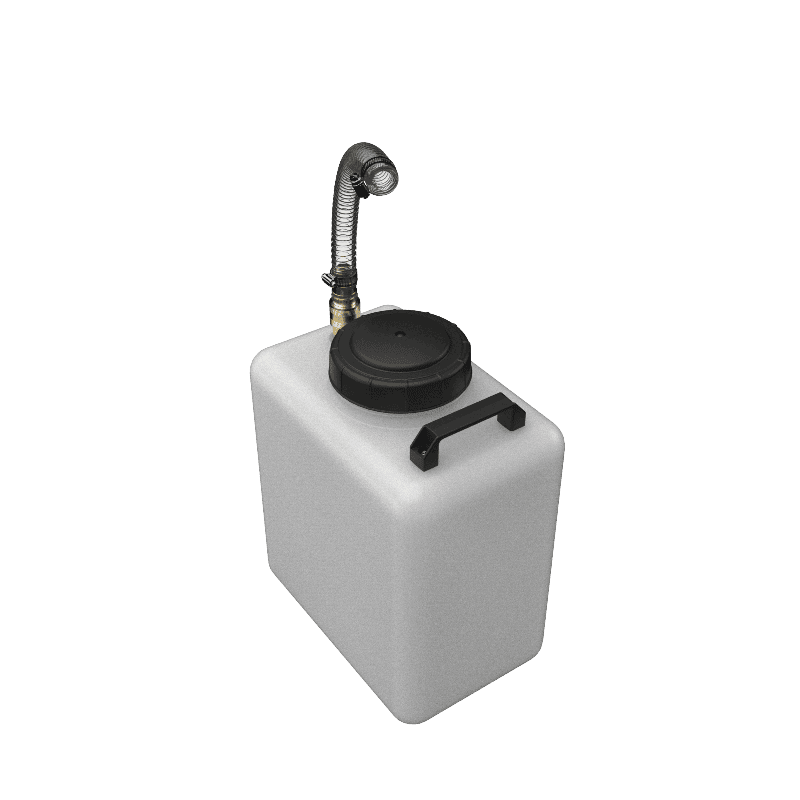 S&B 7 gallon portable galley grey water tank