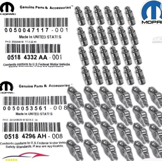 24 Valve Rocker Arm, 24 Valve Lash Adjuster - Mopar 5184296AH 5184332AA