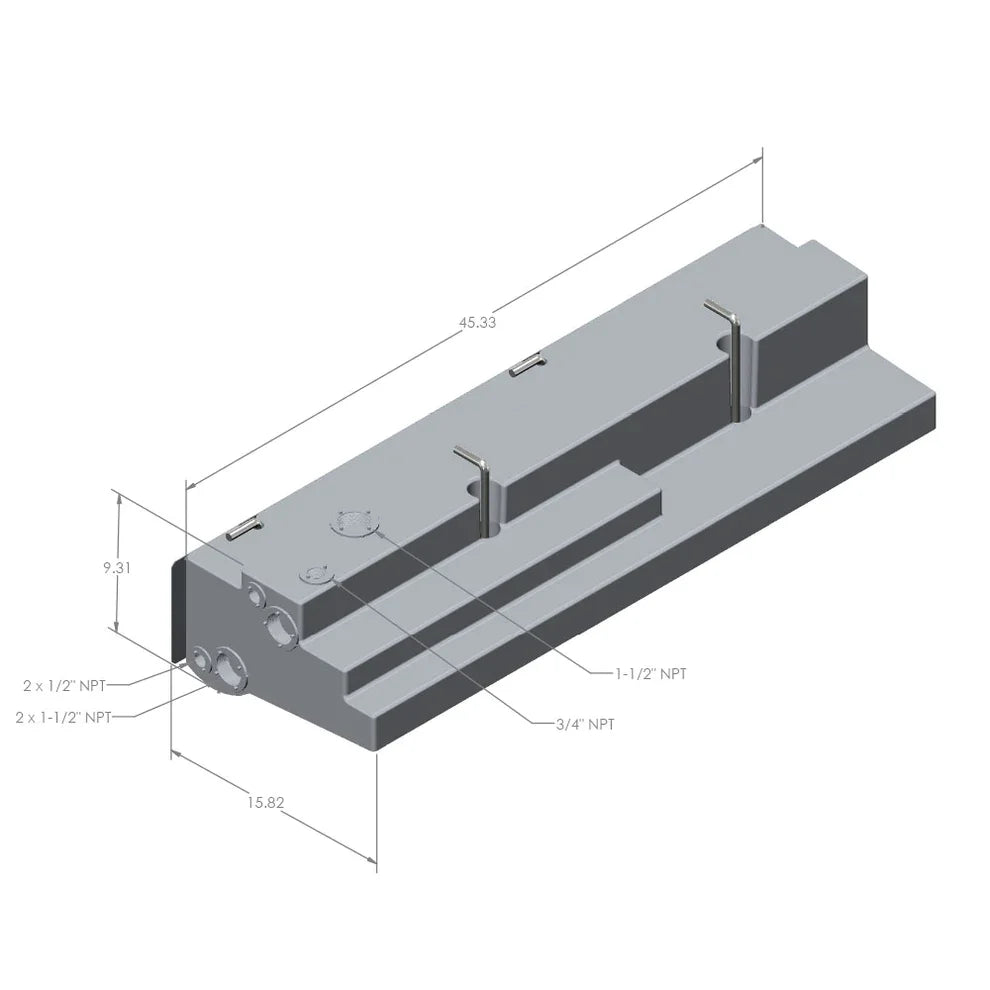 S&B 16 Gal. Grey Tank (Undermounted)