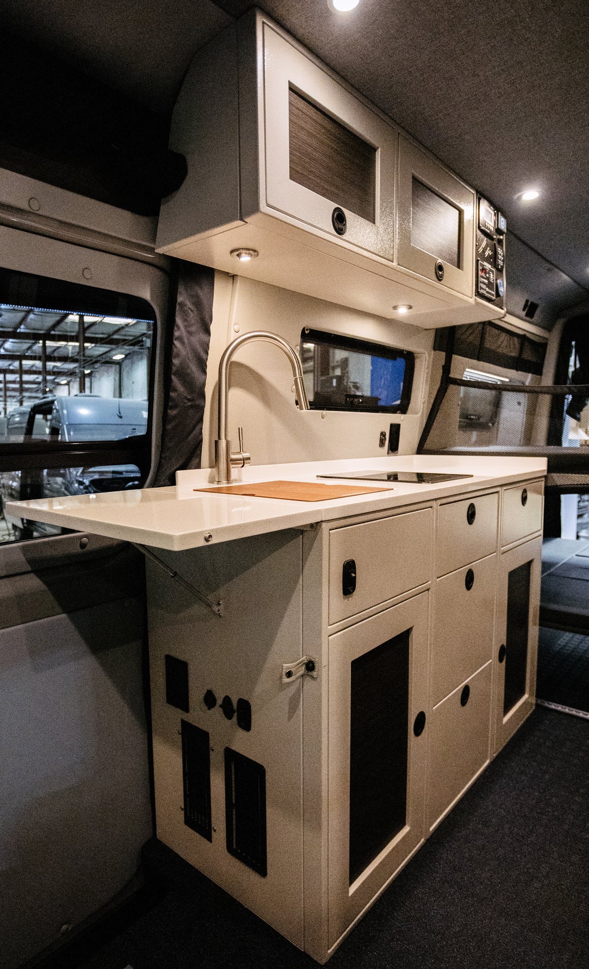 21" Upper Cabinet (Angled) - 21" x 13" x 15"