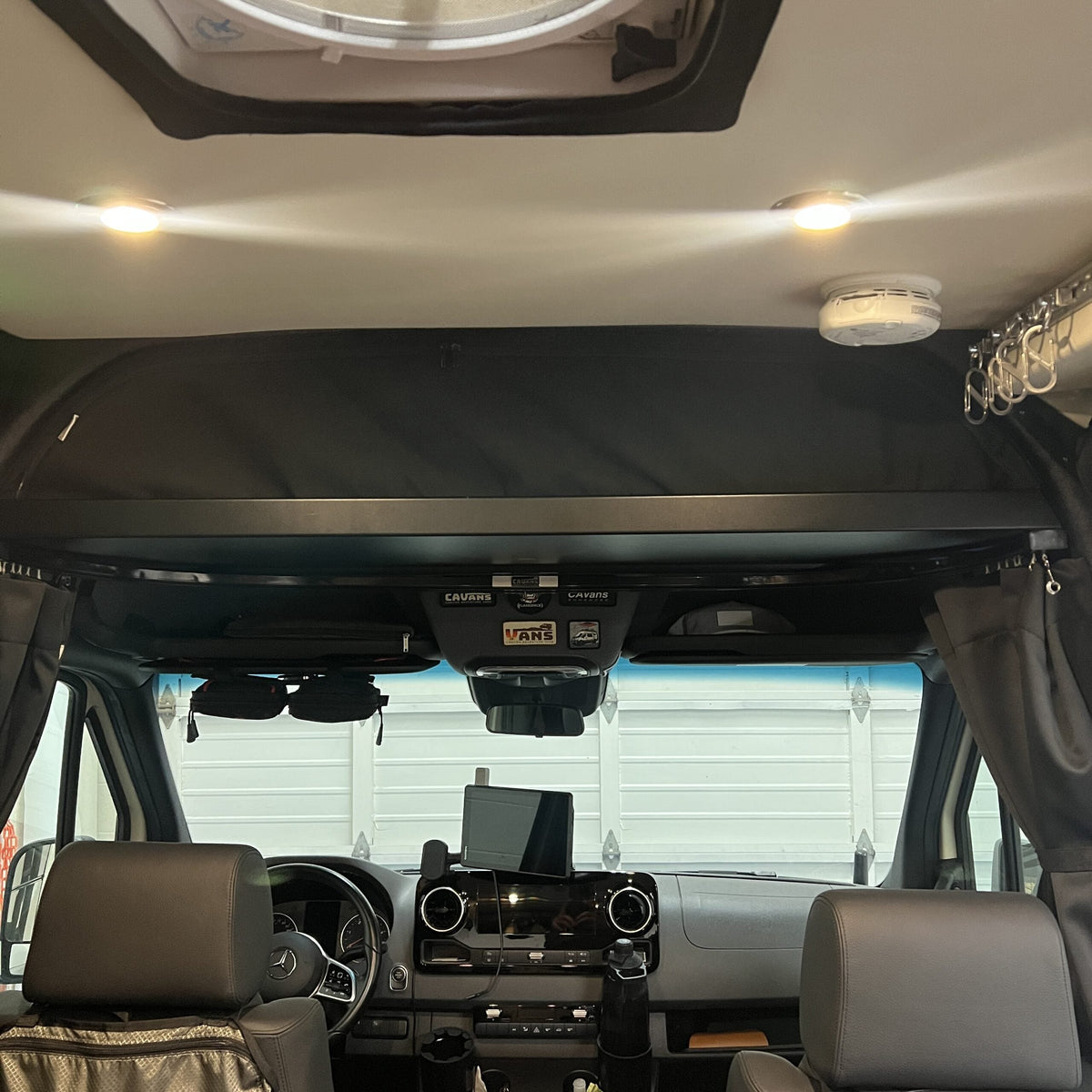 2019+ Sprinter Headliner Shelf No Curtain Rod