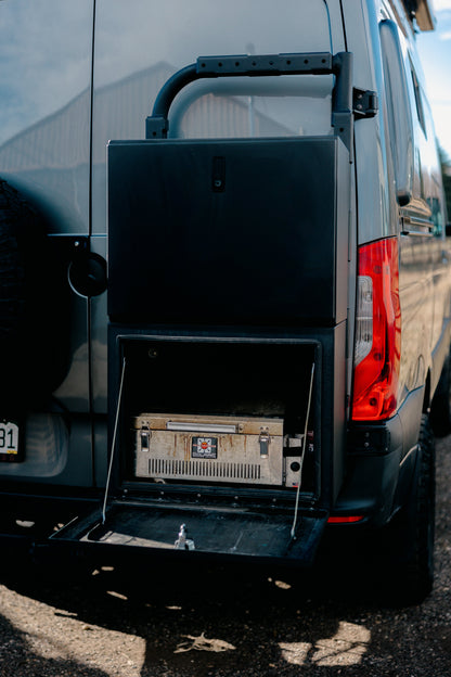 Exterior Box with Drop Down Door
