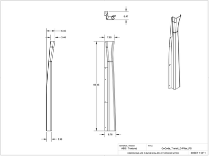 Ford Transit High Roof Rear Trim Kit