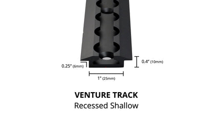 Recessed Shallow Venture L-Track (2 Pack)