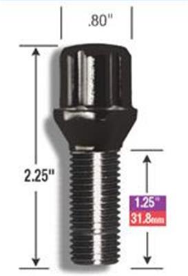 Gorilla Small Diameter Lug Nuts