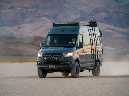 Mercedes Sprinter with Flatline nudge bar and Baja Designs off-road lights
